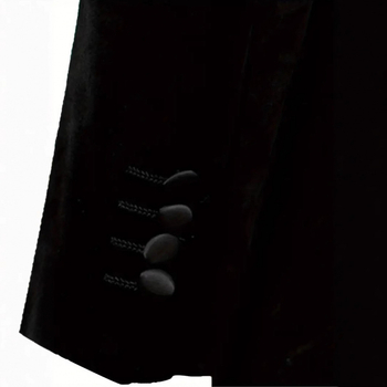 Vyriškas kasdieninis kostiumas: dvigubos sagos, siauras kirpimo linijos, Korėjietiško stiliaus, vienalytiškai audiniai su poliesterio pamušalu, centrinis nugaros įpjovas, pavasaris 2025