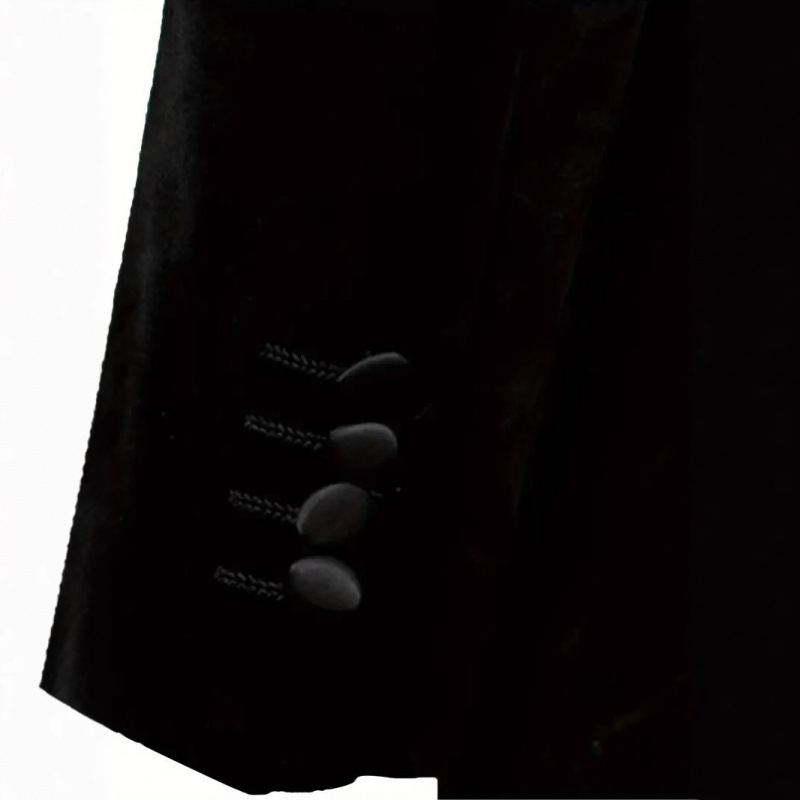 Vyriškas kasdieninis kostiumas: dvigubos sagos, siauras kirpimo linijos, Korėjietiško stiliaus, vienalytiškai audiniai su poliesterio pamušalu, centrinis nugaros įpjovas, pavasaris 2025