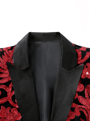 Vyrų Slim-Fit kostiumas su smailia apykakle, britiško stiliaus, vieno mygtuko priekinė dalis