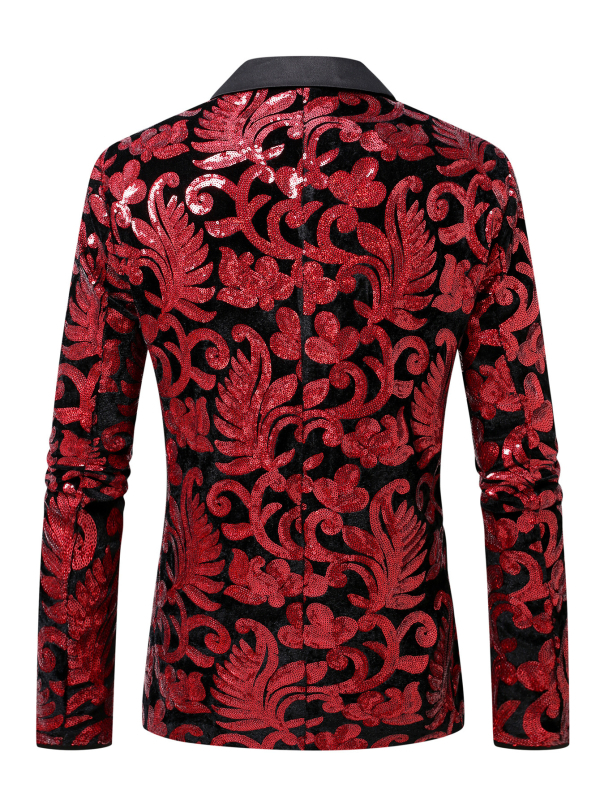 Vyrų Slim-Fit kostiumas su smailia apykakle, britiško stiliaus, vieno mygtuko priekinė dalis