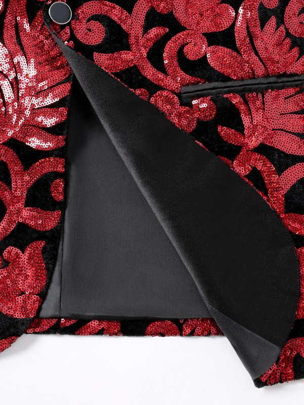 Vyrų Slim-Fit kostiumas su smailia apykakle, britiško stiliaus, vieno mygtuko priekinė dalis