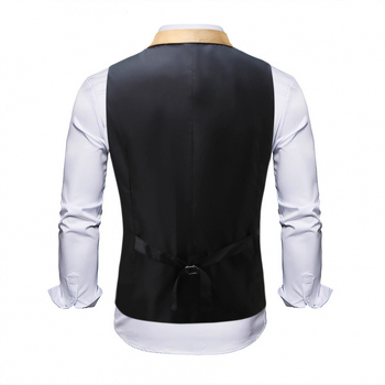 Slim fit liemenė su V kaklu, vienos eilės užsegimas, medvilnės-poliesterio mišinys, 100% poliesteris, 3D kišenės