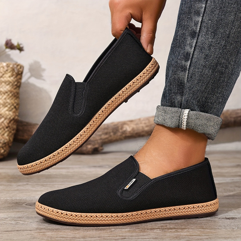 Vyriniai laivų bateliai - PVC viršus, žemas dizainas, apvalus pirštas, slip-on, tekstilinė įdaila