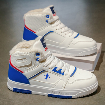 Augstas skeita kurpes ar PU augšējo daļu, apaļš purns, bieza zole, šņorēšana