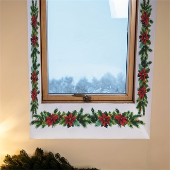 Коледен стенен стикер за празнична украса, 1 бр., модерен стил, аксесоари за декорация на помещения, номер на изделие jd601099624207498