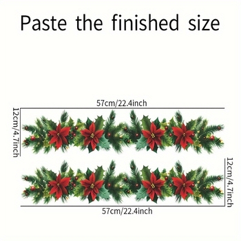 Коледен стенен стикер за празнична украса, 1 бр., модерен стил, аксесоари за декорация на помещения, номер на изделие jd601099624207498