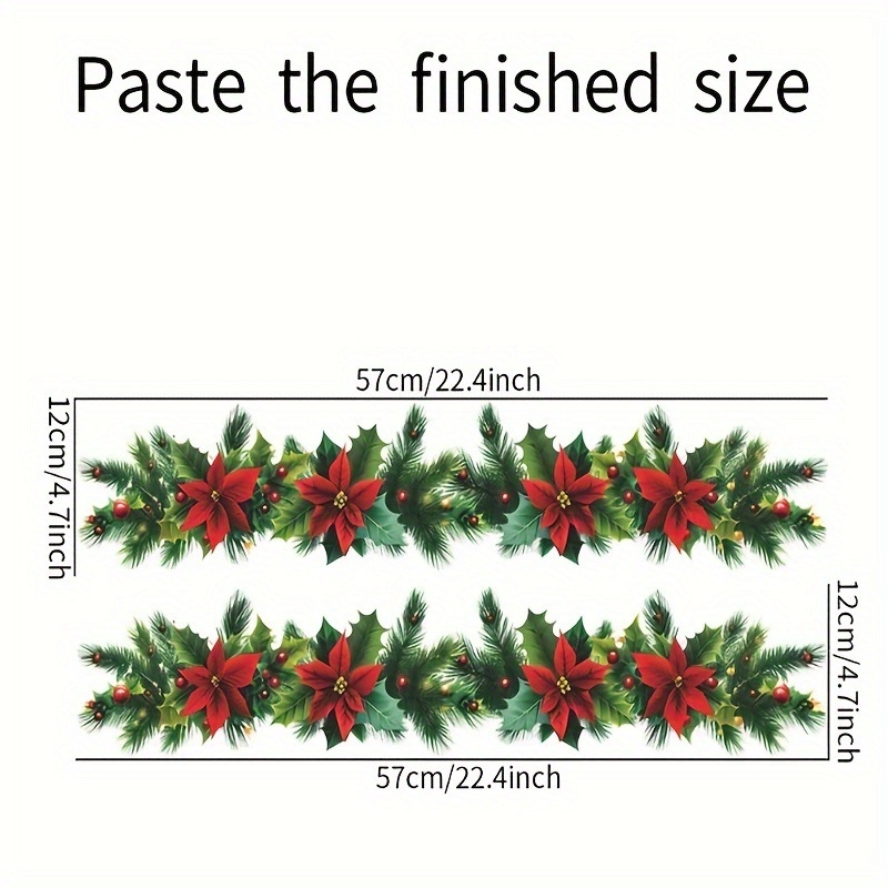 Коледен стенен стикер за празнична украса, 1 бр., модерен стил, аксесоари за декорация на помещения, номер на изделие jd601099624207498