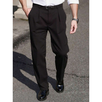 Hlače ravnog kroja, poslovni casual stil, smjesa acetatnih vlakana, zatvaranje s tri reda gumba, prilagodljiv kroj, ljeto 2023