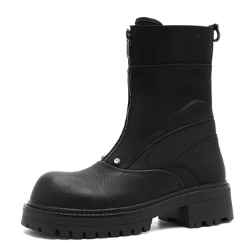 Vyriniai Chelsea batai su aukštu profiliu, britiško stiliaus retro, su stora padu, modelis 23392-J; Padas: Guma; Viršus: Super Migration; Priekinės dalies forma: Apvali; Stilius: Kasdieniai