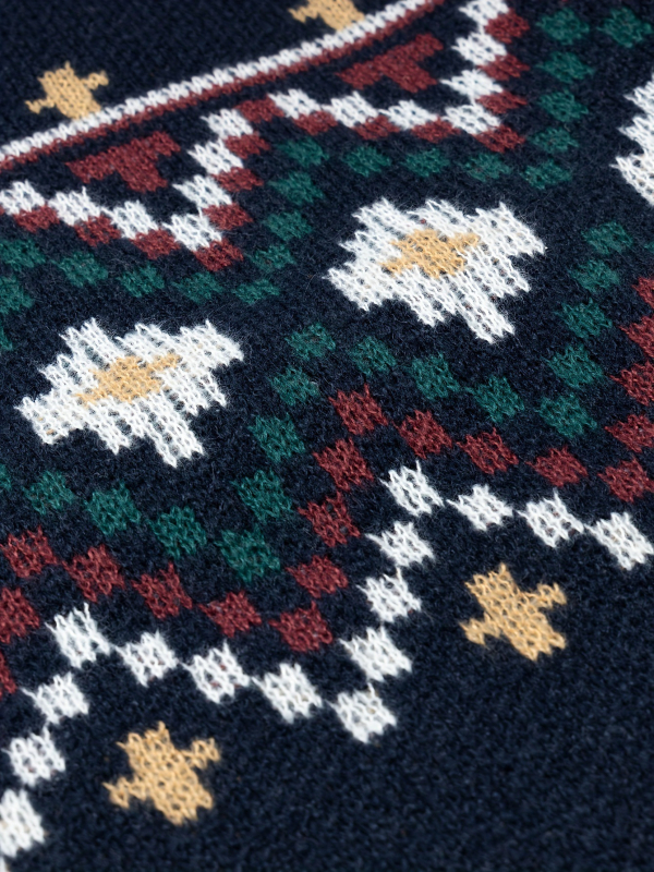 Pulover, guler rotund, mâneci lungi, 100% poliester, croială ajustată