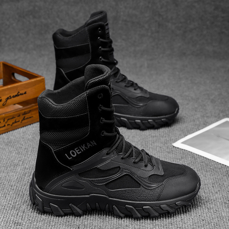 Vyriniai Martin batai - vidutinio ilgio šarvas, PU viršus, aukštumo padidinimas, priešslidinė pad, žemas kulnas