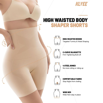Vienos dalies kūno formuojančios kelnaitės su aukštu juosmeniu, pilvo kontrole, po gimdymo, sėdmenų pakėlimas, nematomi po drabužiais
