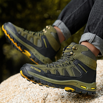 Походни обувки — дишаща мрежеста подплата, горна част от текстил, балонова подметка, кръгъл нос, всесезонни