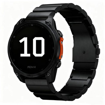 Ζώνη ρολογιού Garmin Fenix 8/7, μεταλλικός ιμάντας JLT, συμβατή με Garmin, αναδιπλούμενο κούμπωμα, βάρος 78 g, κυκλοφόρησε το 2025.