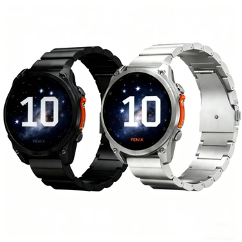 Ζώνη ρολογιού Garmin Fenix 8/7, μεταλλικός ιμάντας JLT, συμβατή με Garmin, αναδιπλούμενο κούμπωμα, βάρος 78 g, κυκλοφόρησε το 2025.