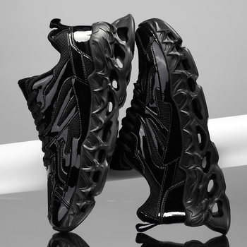 Pantofi de alergare K090, exterior PU + mesh, talpă EVA, închidere cu șireturi, respirabili