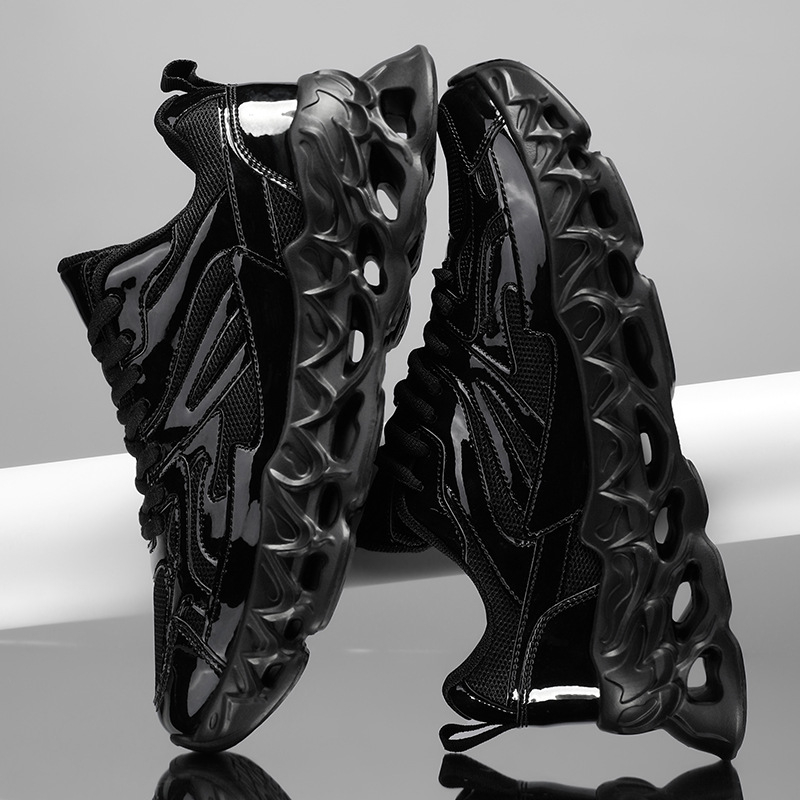 Pantofi de alergare K090, exterior PU + mesh, talpă EVA, închidere cu șireturi, respirabili