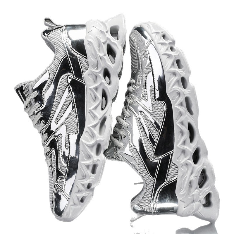 Pantofi de alergare K090, exterior PU + mesh, talpă EVA, închidere cu șireturi, respirabili