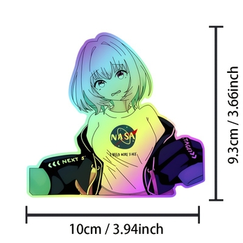 Auto un motocikla uzlīme — anime skaistuma raksts, līmēšanas uzstādīšana, izturīgs materiāls