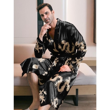 Miego kelnaitės su drakono raštu, Half-Side Fleece, medvilnės mišinys, pavasaris