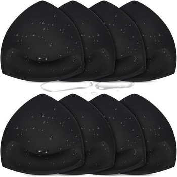 Κύπελλα μαγιό με αδιάβροχα ένθετα, μαλακή στήριξη, 100% πολυεστέρας, επένδυση από σπαντέξ, μεταλλικός δακτύλιος