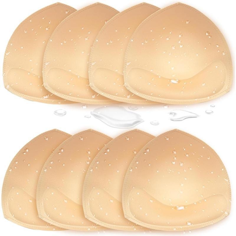 Κύπελλα μαγιό με αδιάβροχα ένθετα, μαλακή στήριξη, 100% πολυεστέρας, επένδυση από σπαντέξ, μεταλλικός δακτύλιος