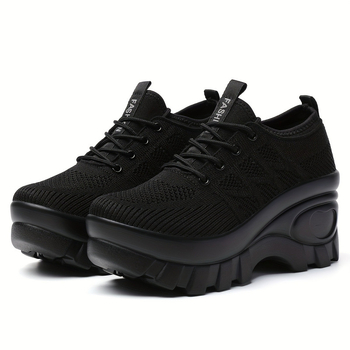 Pantofi baseball unisex cu partea superioară din textil, vârf din piele, talpă TPU, închidere cu șireturi pe spate, toc 8 cm+