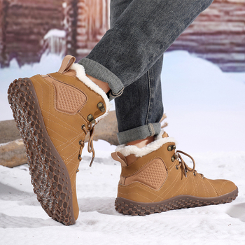 Vyriniai žieminiai sniego batai su fliso įdaila ir gumine padu