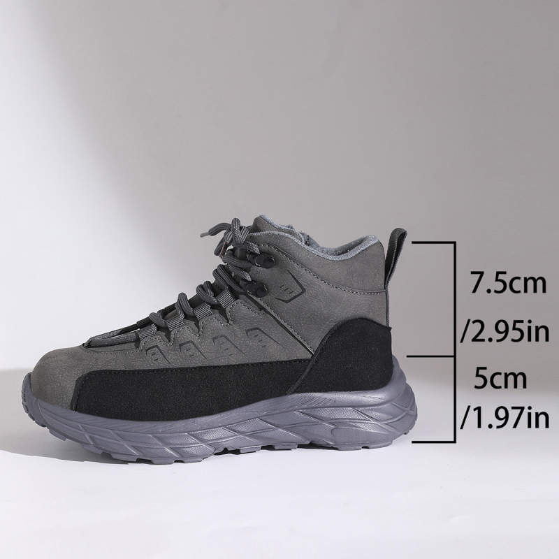 Pantofi sport dama cu partea superioară PU, vârf rotund, șireturi frontale, talpă din cauciuc, toc mediu 3-5 cm