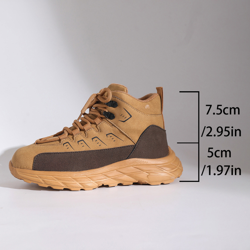 Pantofi sport dama cu partea superioară PU, vârf rotund, șireturi frontale, talpă din cauciuc, toc mediu 3-5 cm