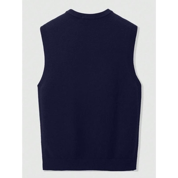 Vyrų V kaklo liemenė, laisvas kirpimas, dryžuota Corduroy lininė medžiaga, pavasaris 2025