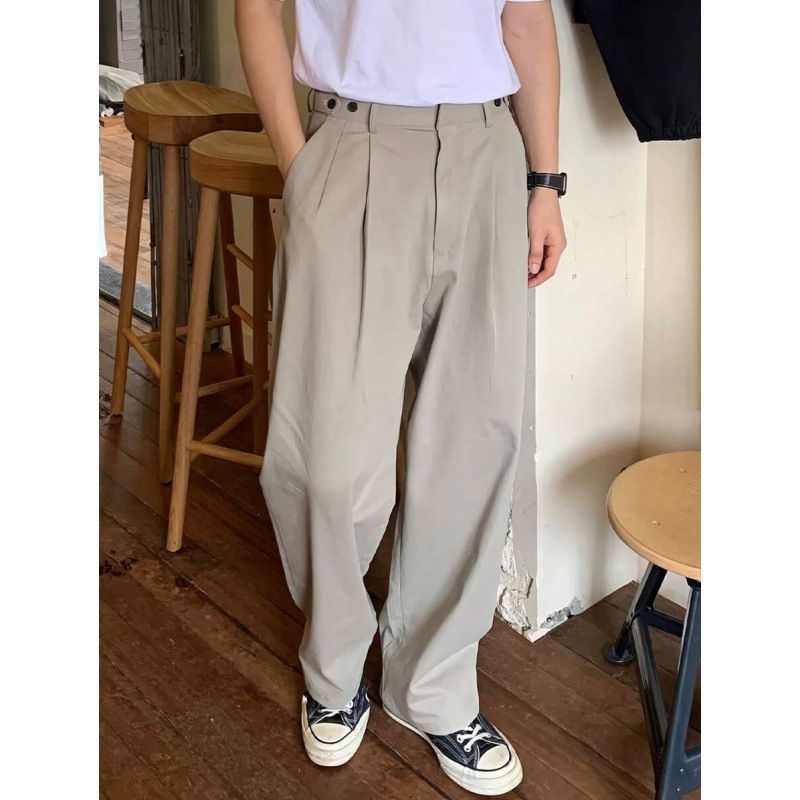 Pantaloni casual pentru bărbați, bumbac natural CVC, stil retro, elasticitate ușoară, controlul calității