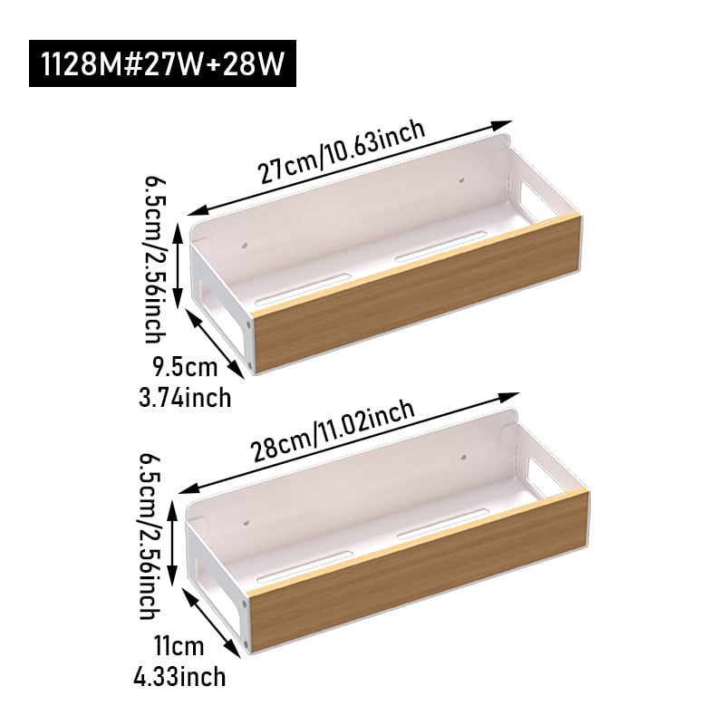 Magnetinis sieninis virtuvės saugojimo lentynas prieskoniams ir padažams — anglies plienas, modelis 1128M#W/1129M#W, paviršiaus apdaila kepimo dažais/purškiamais dažais, 1 arba 2 lentynos, be gręžimo