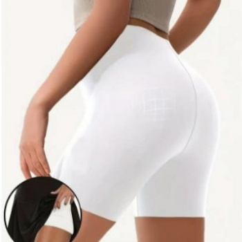 Γυναικείοι σορτς ασφαλείας από πολυεστέρα Ice Silk, μεσαίας ζώνης, αντιδιαφανείς, ελαφριοί