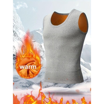 Vīriešu termālais flīss tanktop – siltuma saglabāšana, akrila audums, ekstra bieza flīss (501-600 g/m²), Mitsubishi Meiyabi Bi audums