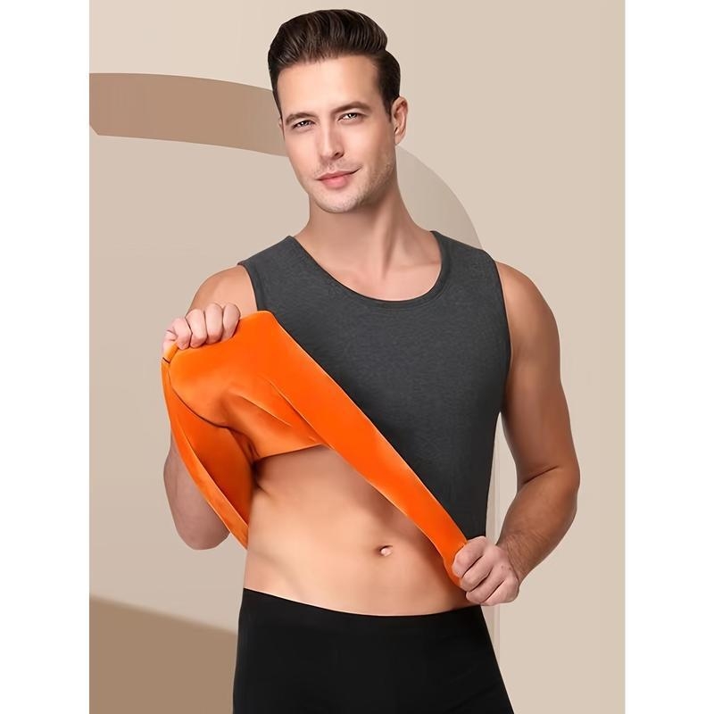 Vīriešu termālais flīss tanktop – siltuma saglabāšana, akrila audums, ekstra bieza flīss (501-600 g/m²), Mitsubishi Meiyabi Bi audums