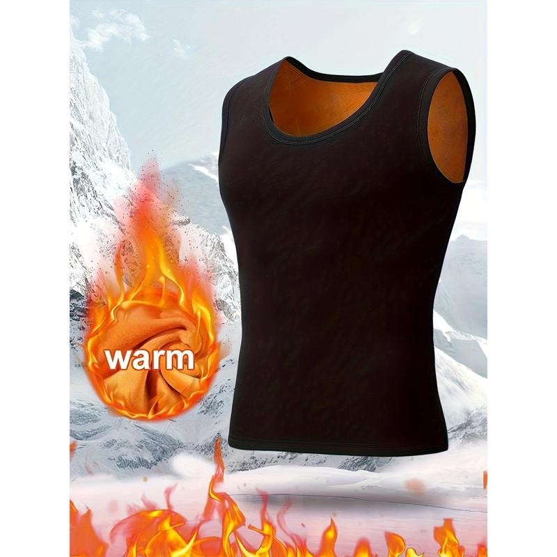 Vīriešu termālais flīss tanktop – siltuma saglabāšana, akrila audums, ekstra bieza flīss (501-600 g/m²), Mitsubishi Meiyabi Bi audums