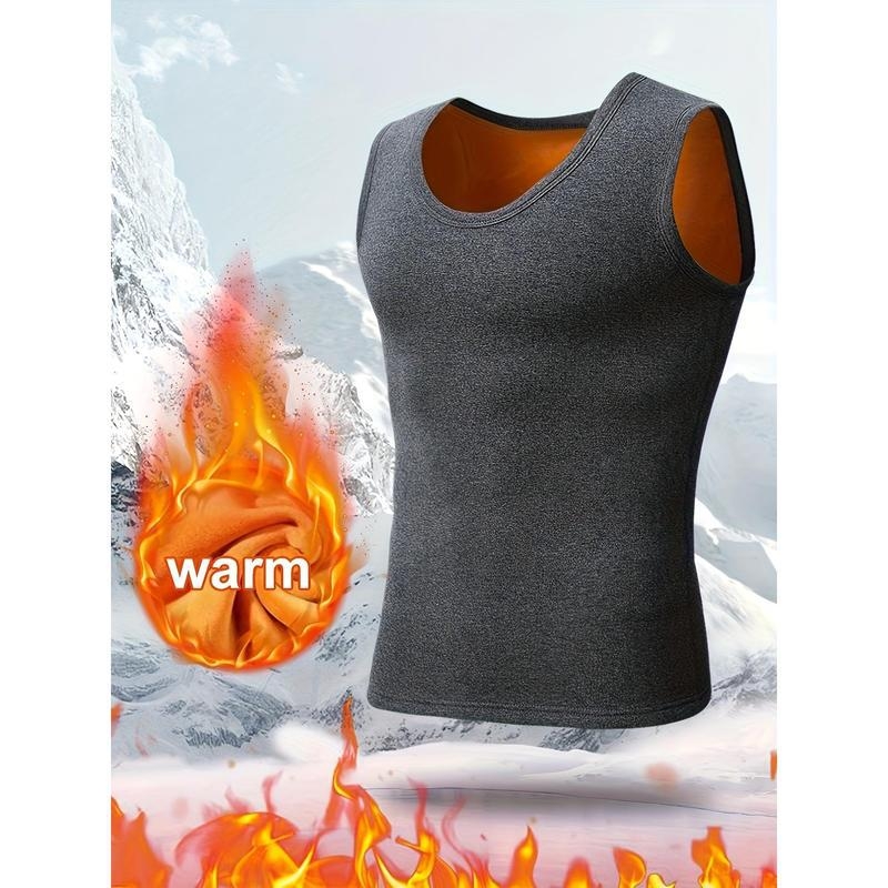 Vīriešu termālais flīss tanktop – siltuma saglabāšana, akrila audums, ekstra bieza flīss (501-600 g/m²), Mitsubishi Meiyabi Bi audums