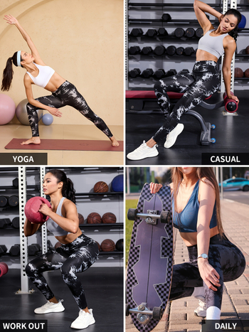 Дамски комплект от 3 части: капри панталони с принт тай-дай от модал със спандекс, свободен силует, пролет 2025