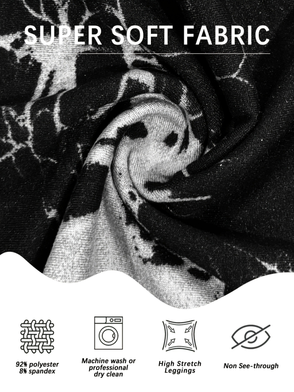 Дамски комплект от 3 части: капри панталони с принт тай-дай от модал със спандекс, свободен силует, пролет 2025