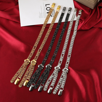 Презрамка за рамо за ханфу, метална, с диамантена украса и кристална закопчалка, замяна на презрамка, издаване пролет 2025 г.