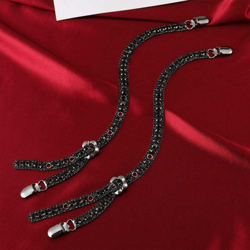 Презрамка за рамо за ханфу, метална, с диамантена украса и кристална закопчалка, замяна на презрамка, издаване пролет 2025 г.