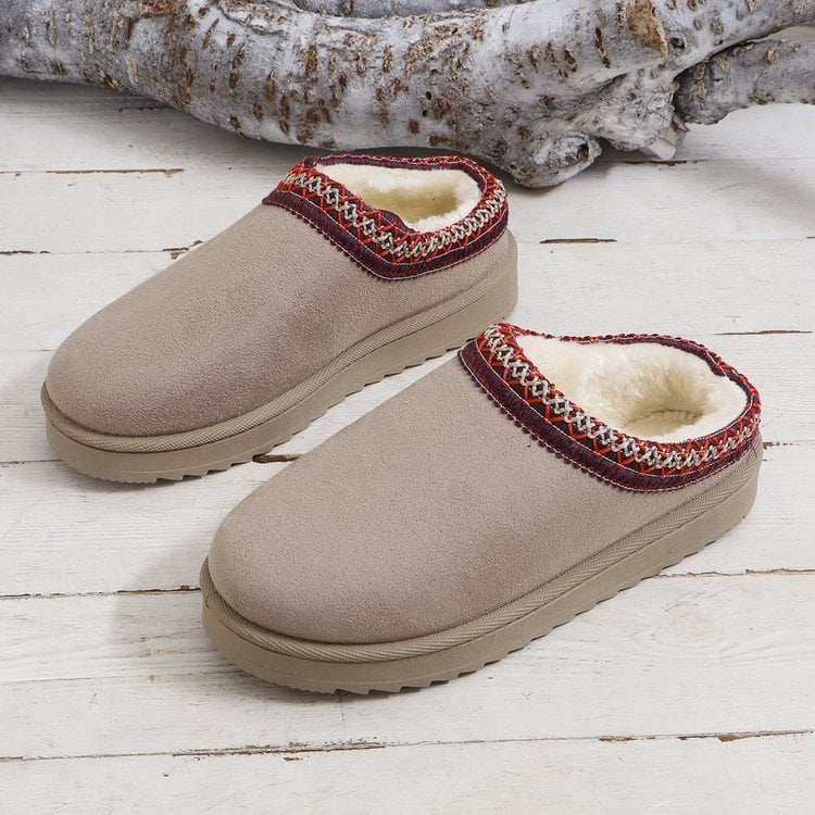 Sieviešu slip-on mūļi, velūra augšdaļa, apaļa pirksta forma, zems augums, 3-5 cm papēdis, TPR zole