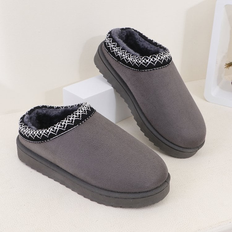 Sieviešu slip-on mūļi, velūra augšdaļa, apaļa pirksta forma, zems augums, 3-5 cm papēdis, TPR zole