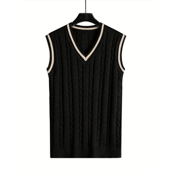 Laisvo kirpimo sportinė liemenė su dryžių raštu, corduroy audinys, pavasaris 2025