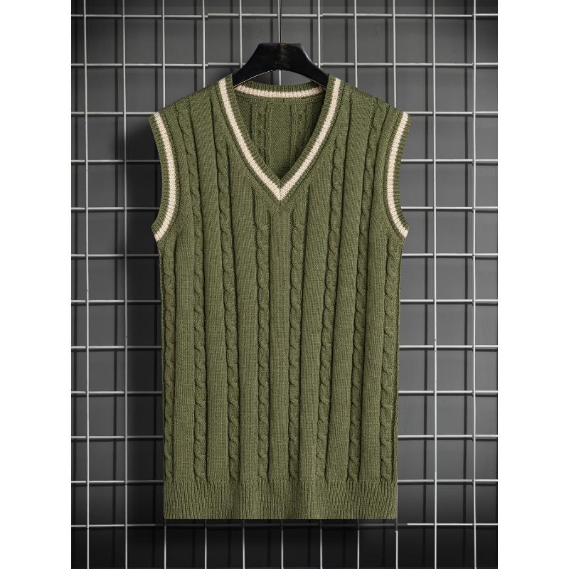 Laisvo kirpimo sportinė liemenė su dryžių raštu, corduroy audinys, pavasaris 2025