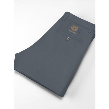 Vyrų Slim Fit kasualinės kostiumo kelnės, corduroy-linen audinys, elastinė juosta