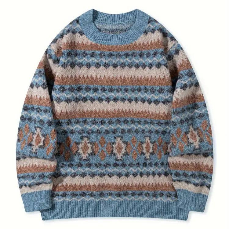 Tricou tricotat lejer - croială lejeră, guler rotund, mâneci lungi, poliester (Croială lejeră, Guler rotund, Mâneci lungi, Poliester)