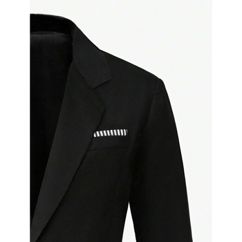 Мъжки комплект с дълъг ръкав сако и къси панталони, за носене през всички сезони, главна материя: ацетатно влакно в синтетична смес, прилягащ стил, закопчаване с три реда копчета