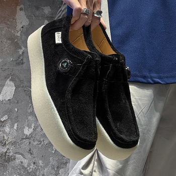 Vyriniai Slip-On laisvalaikio batai su velūro viršutine dalimi, gumine pada, anti-slip, modelis 53315, vasara 2025